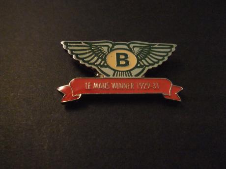 Bentley winnaar 24 Hours of Le Mans 1929-1931,